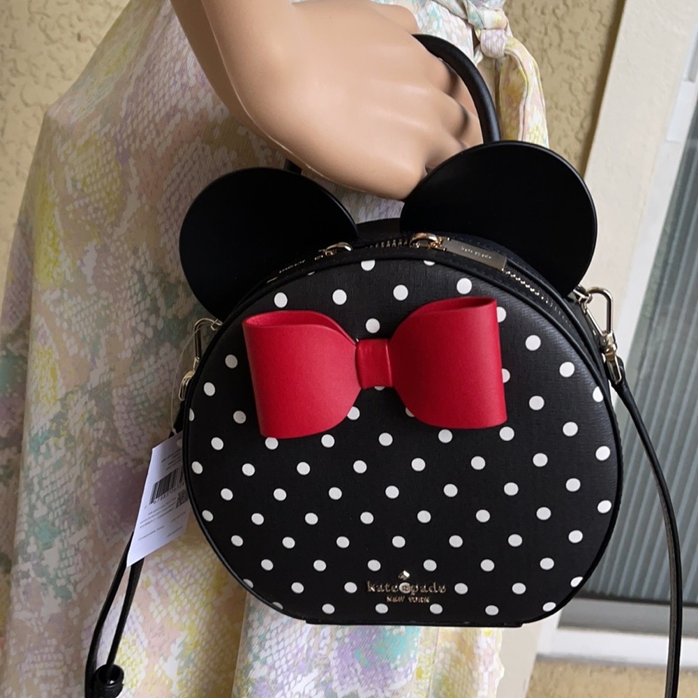 Kate Spade: disney x kate spade new york minnie mouse crossbody bag - Picture 3 of 16